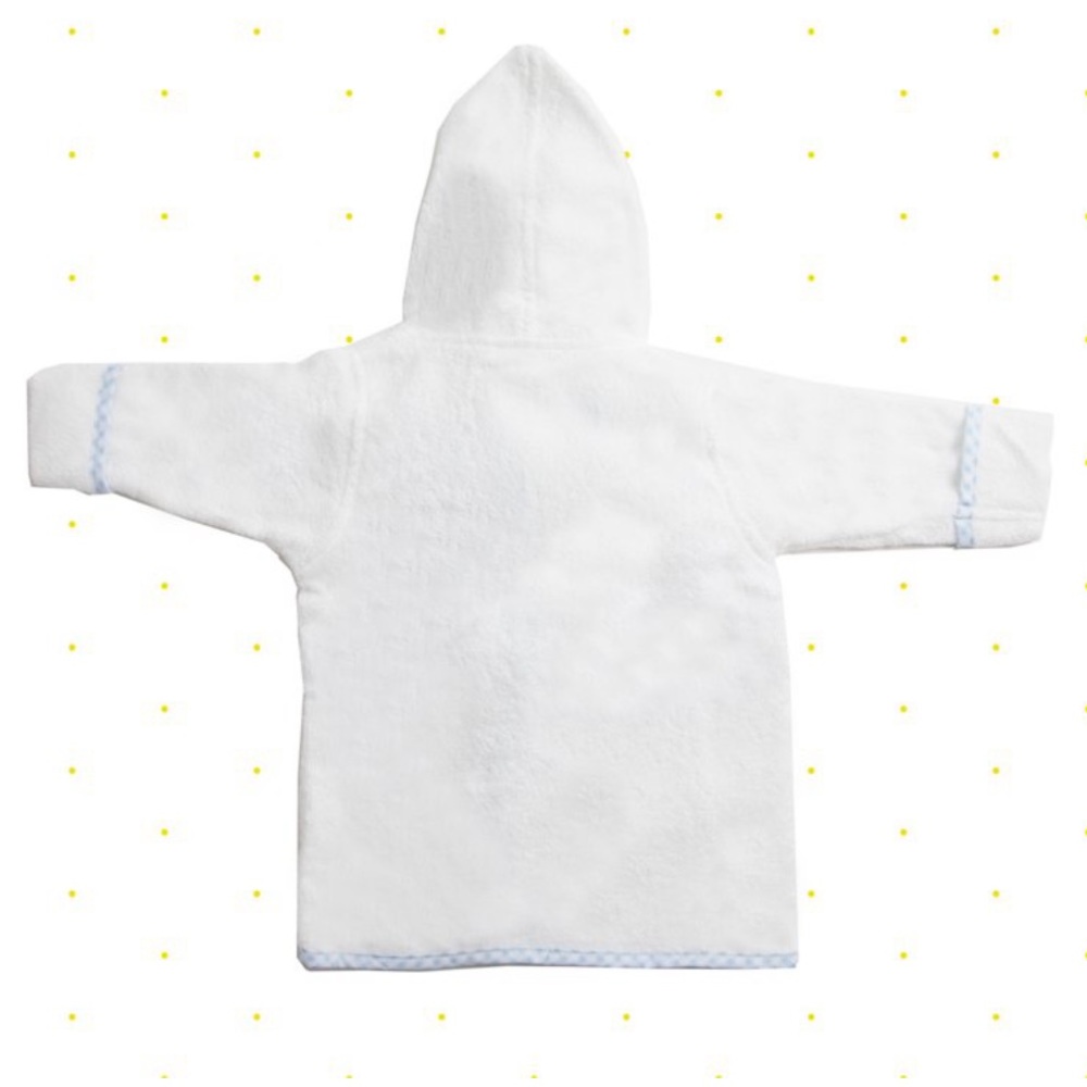 Blue Whale Bathrobe With Booties Perfect for Baby - Picture 2 of 5